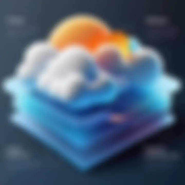 Visual representation of workload distribution in hybrid cloud environments.