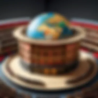 The Globe Theatre: A Stage for Genius A historical scene showcasing the Globe Theatre bustling with an audience.