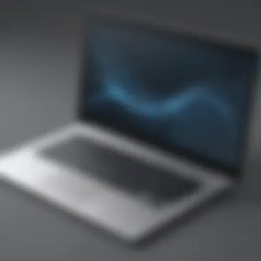 Elegance Redefined Sleek laptop with metallic finish
