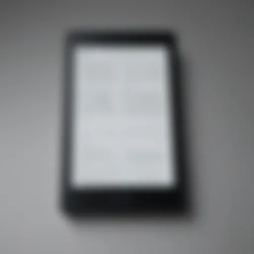 Illustration of Android smartphone with Kindle Reader app open