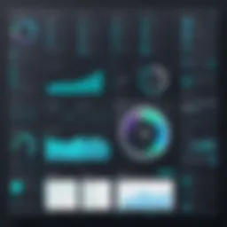 Illustration showcasing CircleCI dashboard functionalities