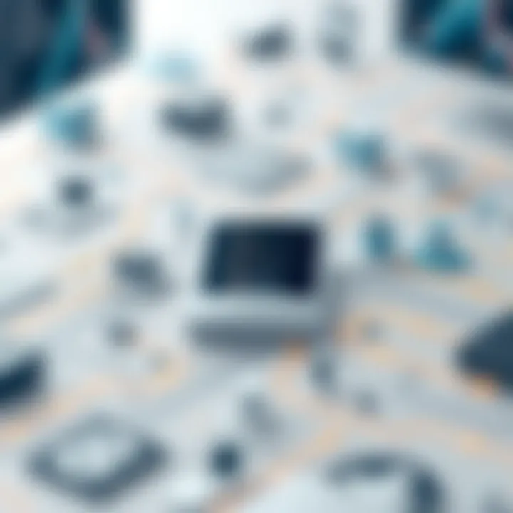 Data Management and Networking in Modern Computing Visual representation of data management and networking