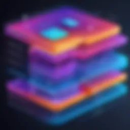 Visual representation of data flow architecture