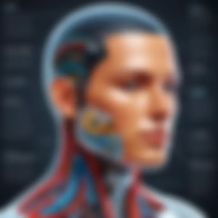 Annotated diagram showcasing head and body sections