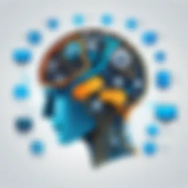 A visual representation of machine learning applications across various industries such as healthcare, finance, and technology.