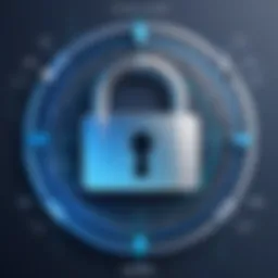 Visual representation of a secure password concept