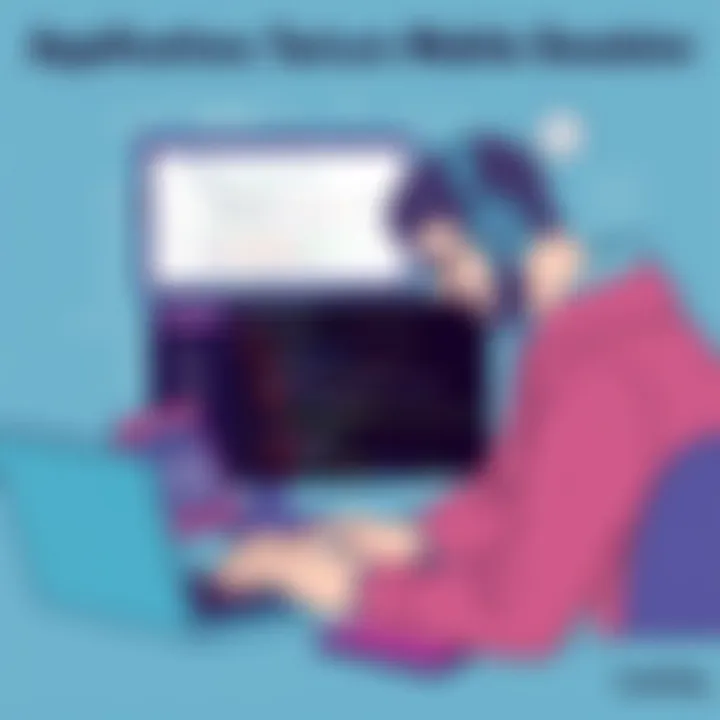 Application Testing with Mobile Emulators Developer utilizing a mobile emulator for application testing