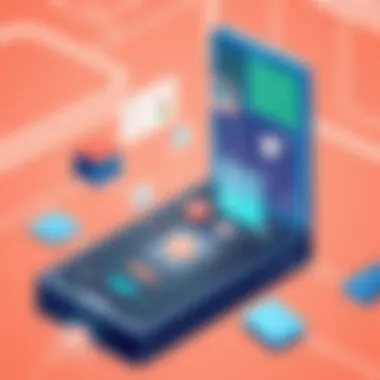 The Future of Mobile Emulation Technology Futuristic concept of mobile emulation technology