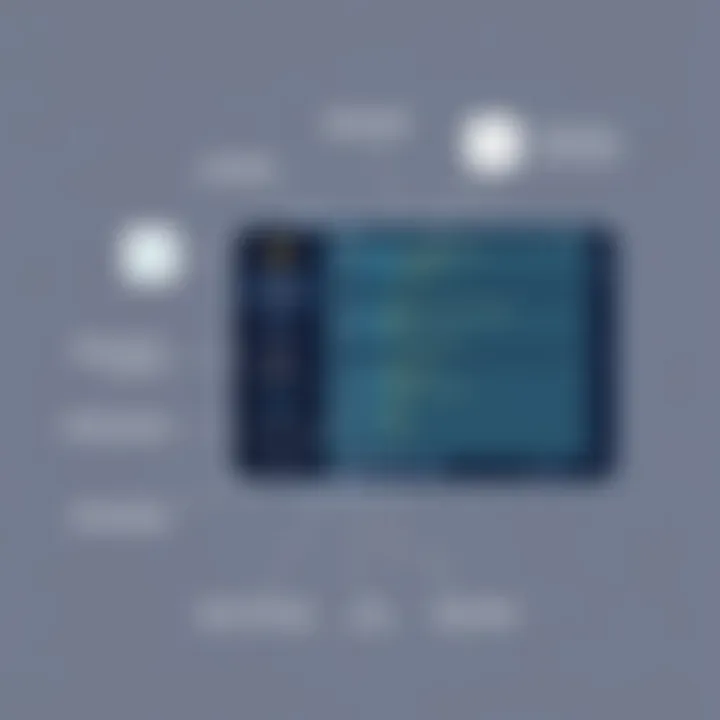 Mobile Emulator Interface Features Detailed interface of a mobile emulator showcasing various features