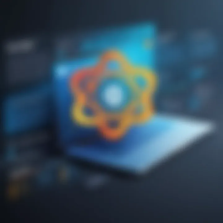 Conceptual image depicting best practices in React development