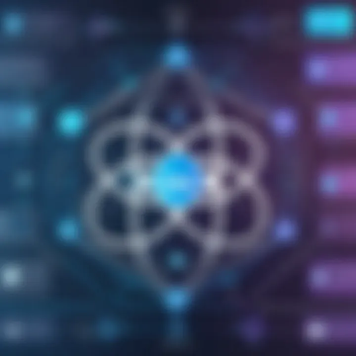 Visual diagram illustrating React's virtual DOM