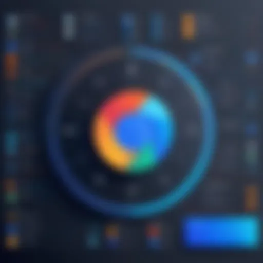 An illustration of a web browser interface showcasing various features and functionalities.