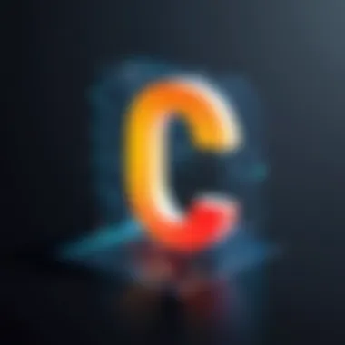 Data Representation of 'C' Digit Visual illustration of 'C' digit in data representation.