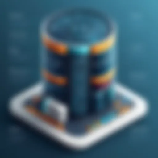 Illustration depicting the architecture of relational databases