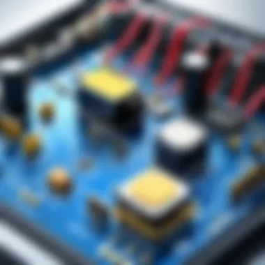 Schematic of Equipment in Short Circuit Testing Technical schematic of electrical equipment undergoing a short circuit test
