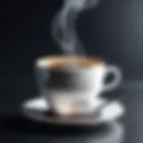 Steaming cup of aromatic goodness