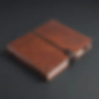 Handcrafted leather journal for personal reflections