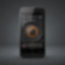 Smartphone with FM radio app icon