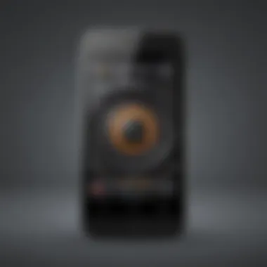 Smartphone with FM Radio App Icon Smartphone with FM radio app icon