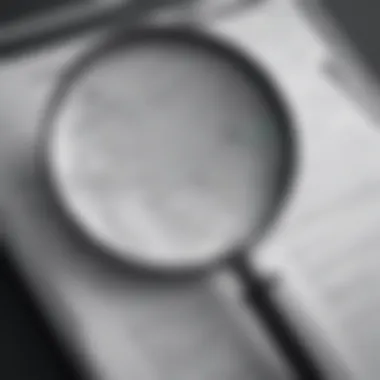 Revealing Clues with Precision Illustration showcasing a magnifying glass uncovering hidden details of a restricted number