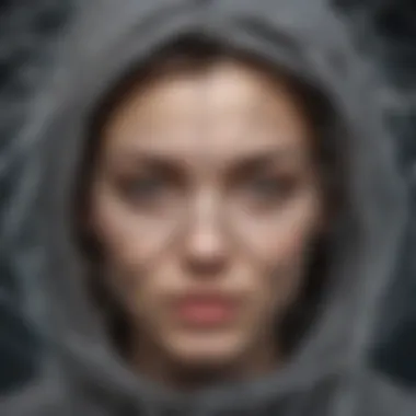 Untangling the Veil of Secrecy Artistic representation of unraveling a tangled web of mystery surrounding anonymous calls
