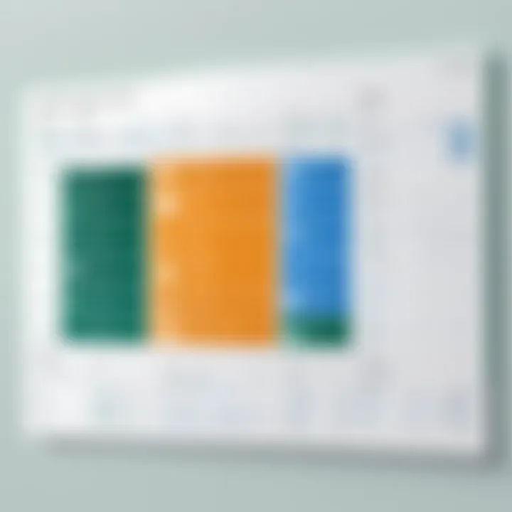 Excel spreadsheet showcasing a structured database layout