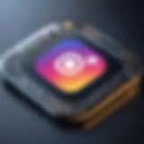 Illustration showing the interface of an Instagram auto message sender tool