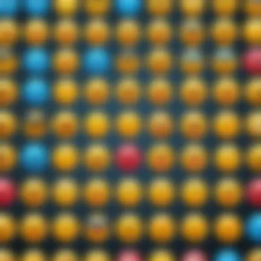 Diverse Emoticons for Enhanced Communication Variety of colorful emojis for Android users