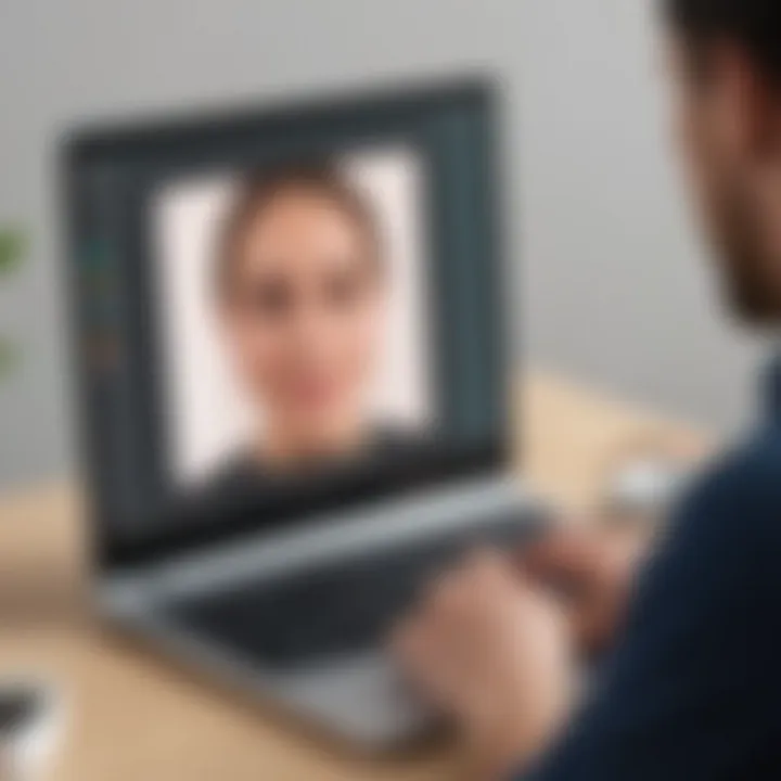 Illustration showcasing seamless video calling on Chromebook